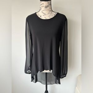 🚨Joseph Ribkoff Sheer Long Sleeve Blouse - size 8